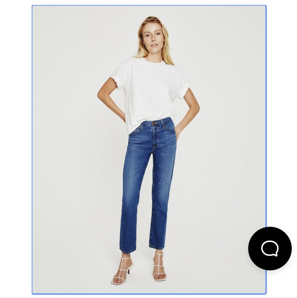 AG The Isabelle High Rise Straight Crop jeans size 26